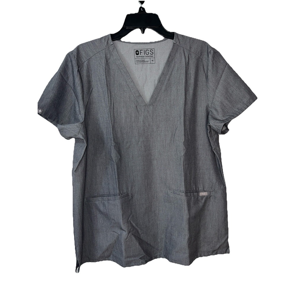 Figs Casma Graphite Gray 3-Pocket Scrub Top (1209) Women's Size‎ XL